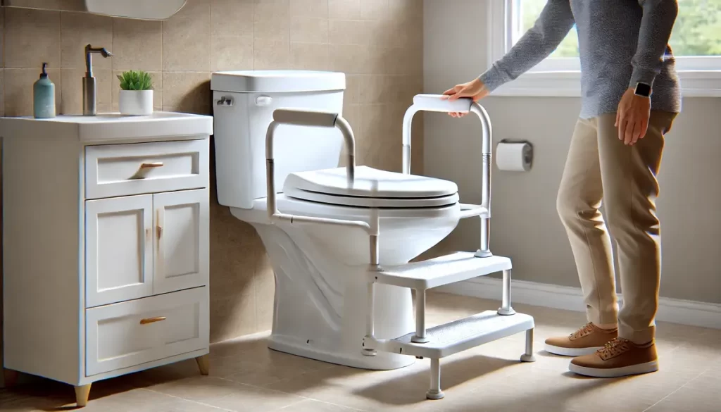 Install a raised toilet seat