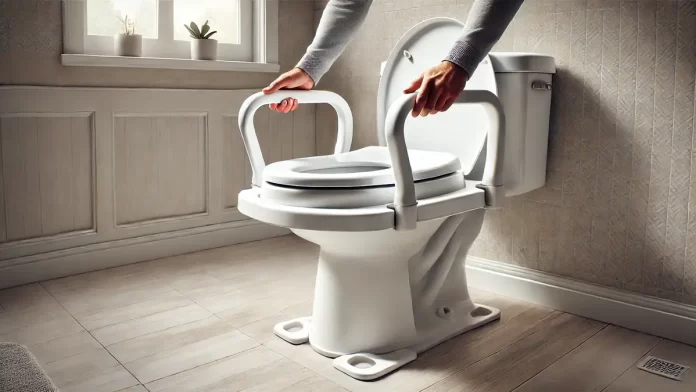 Install a raised toilet seat